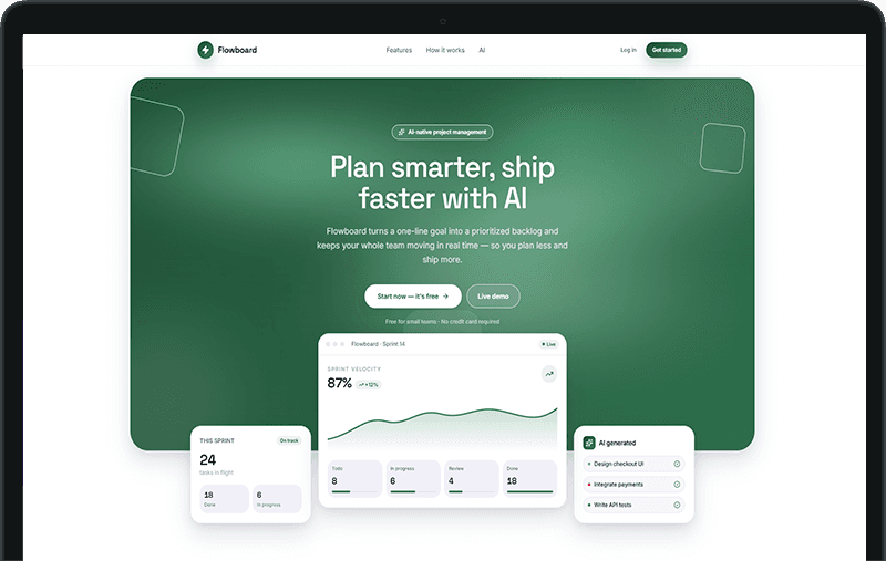 Flowbaord: AI Kanban Board